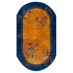 1920s Chinese Art Deco Carpet 4' x 6' 9"