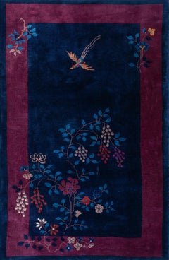 Chinesischer Art-Déco-Teppich aus den 1920er Jahren ( 4''1 x 6''8 - 125 x 205)
