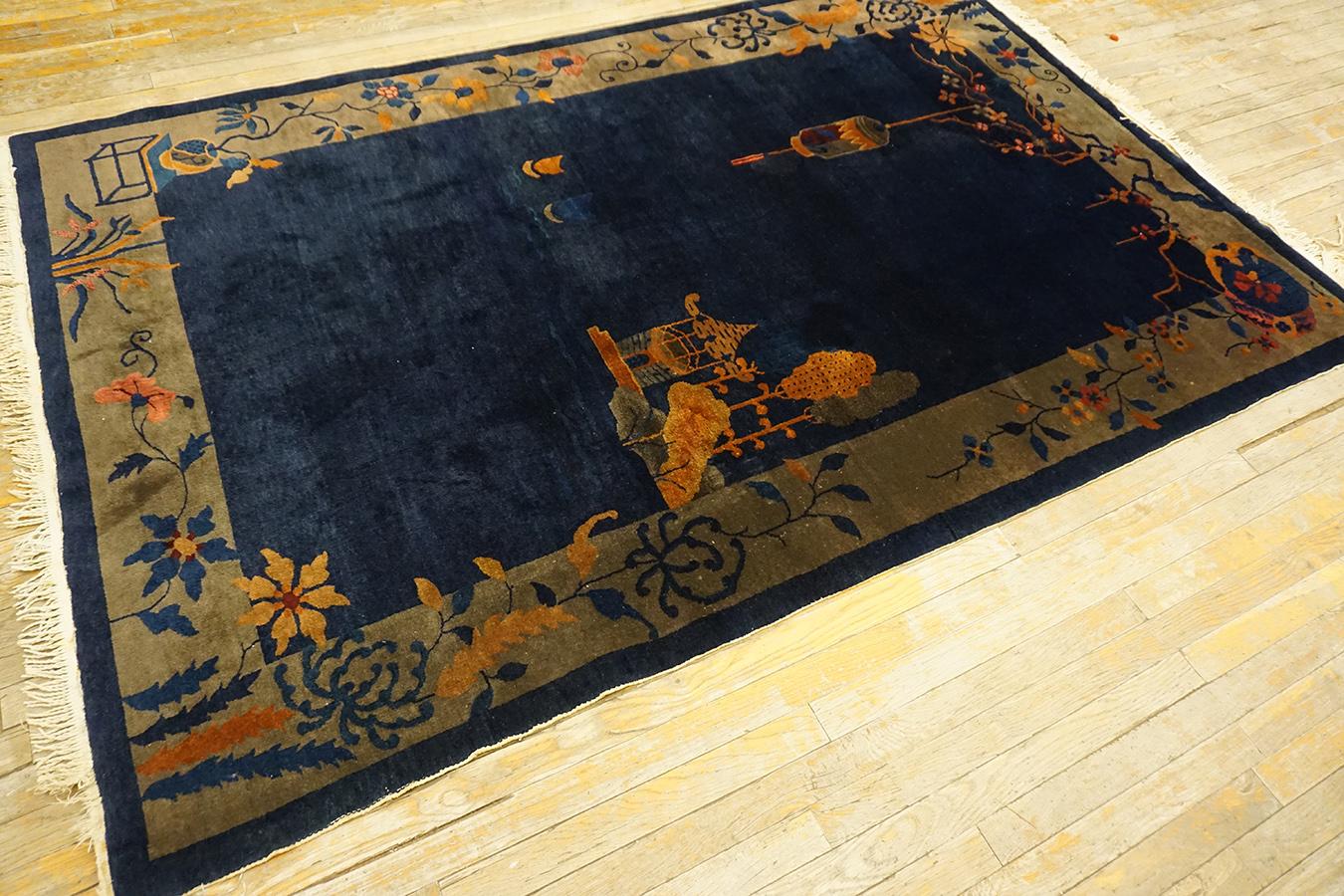 Chinesischer Art-Déco-Teppich aus den 1920er Jahren (  5' x 7'7