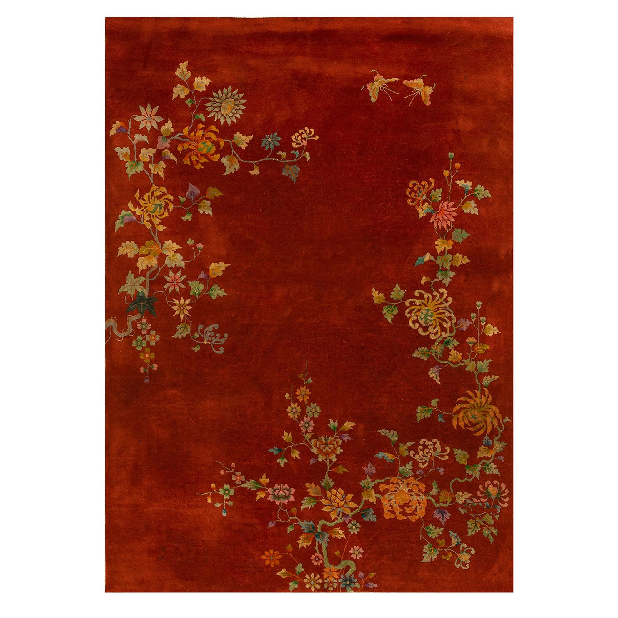 Tapis Art Déco chinois des années 1920 (5 m)  x 8' 6'' - 183 x 260 cm)