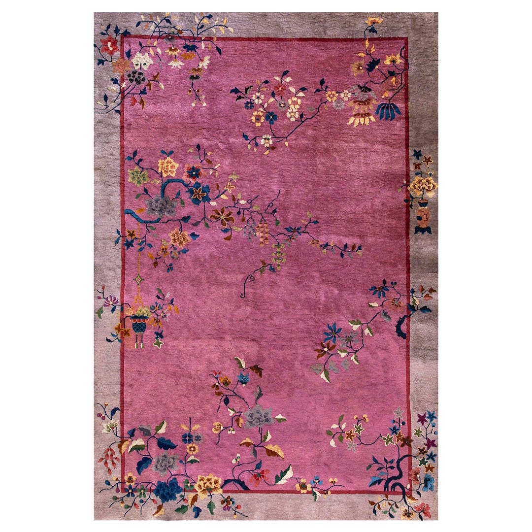 Tapis chinois Art Déco des années 1920 ( 6' x 8'10" - 185 x 270 )
