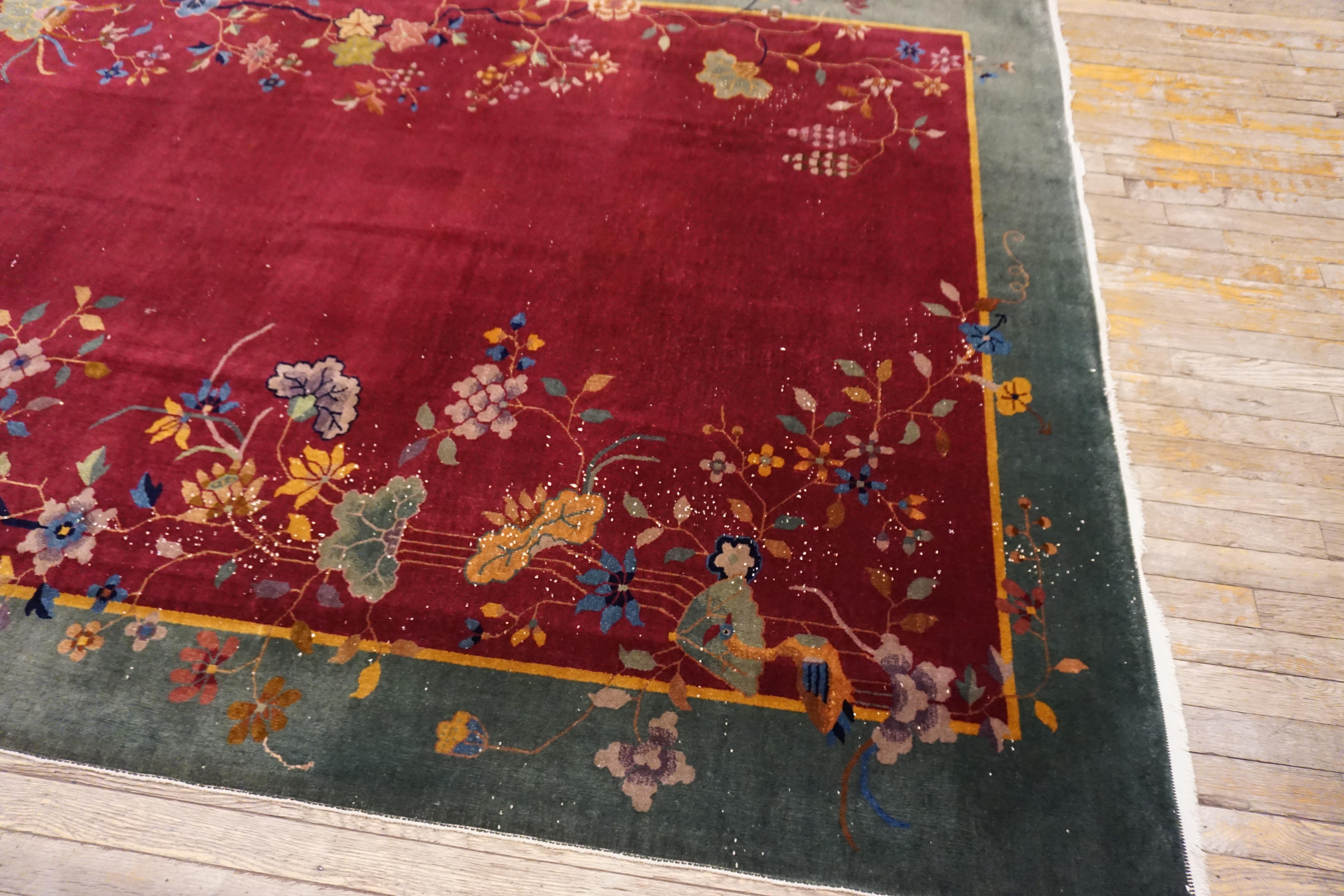 1920s Chinese Art Deco Carpet ( 6' x 8'8'' - 183 x 265 )  For Sale 1