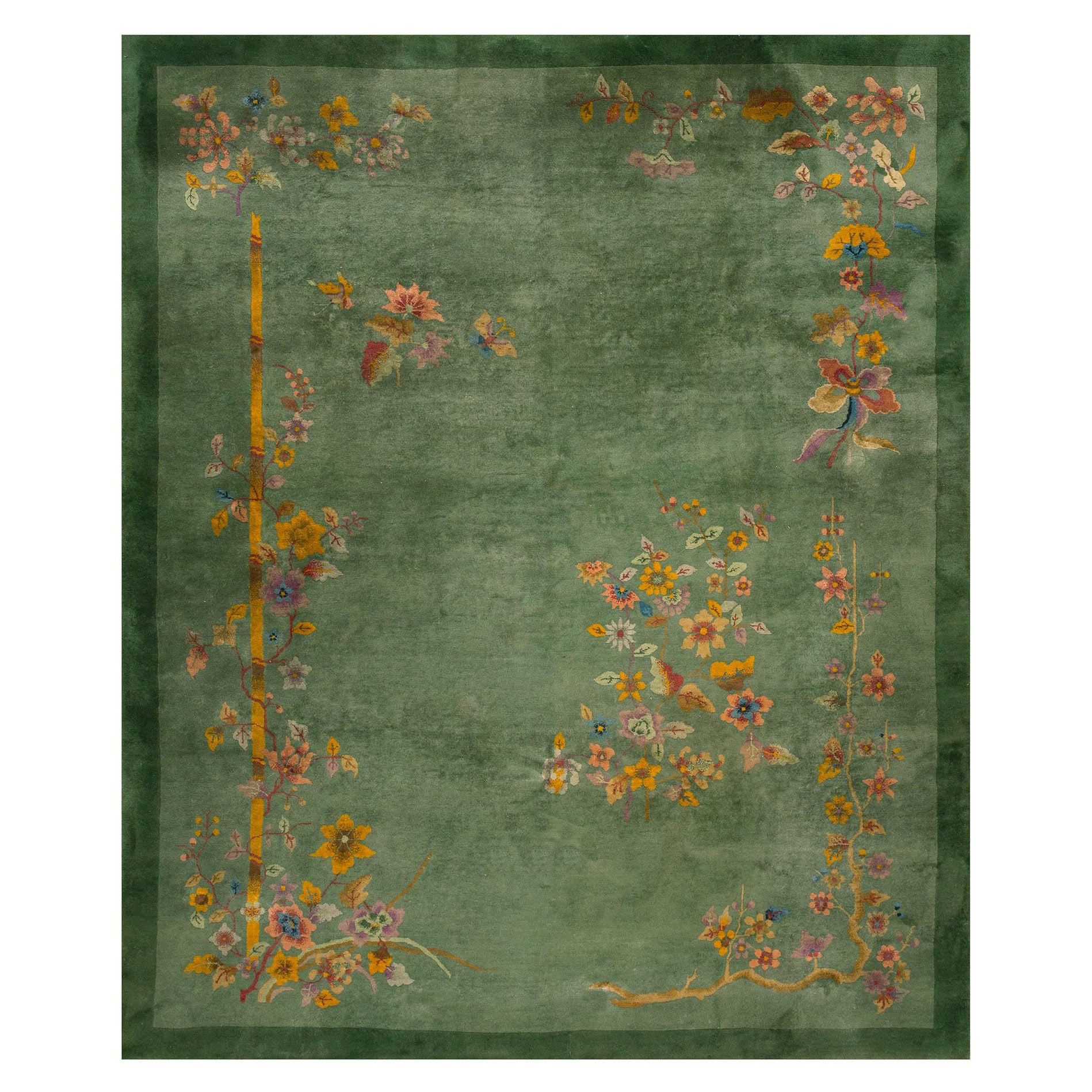 Tapis Art déco chinois des années 1920 ( 7' 10'' x 9' 7'' - 239 x 292 cm)
