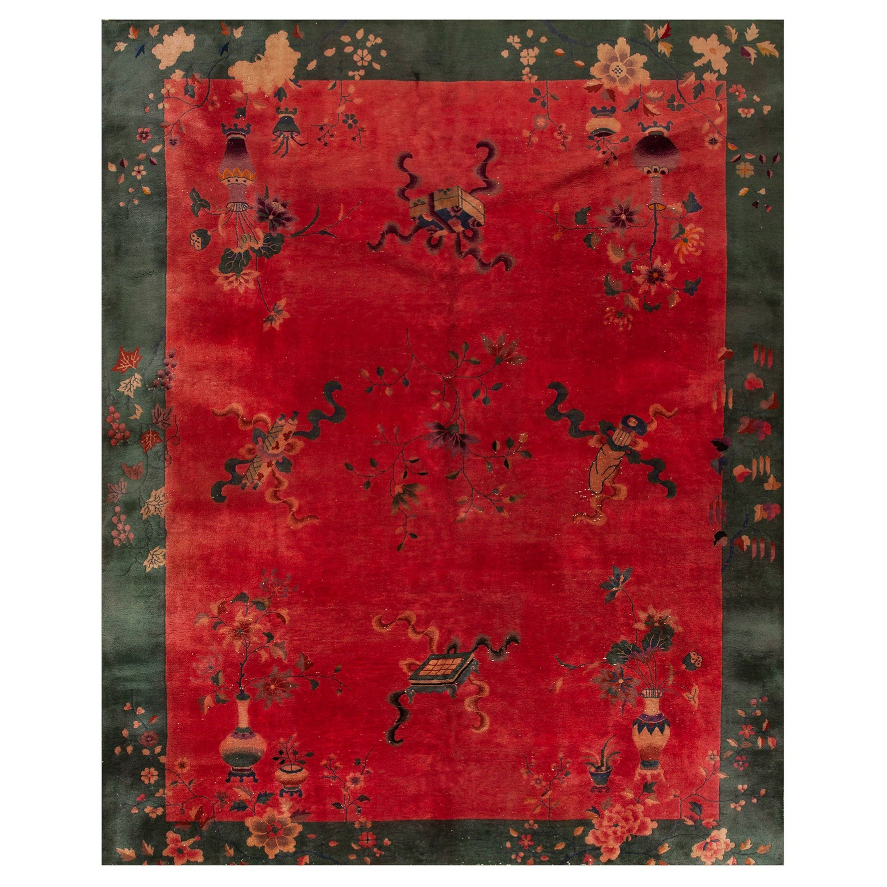 Tappeto Art Deco cinese degli anni '20 ( 8' 10'' x 11' 2'' - 270 x 340 cm )