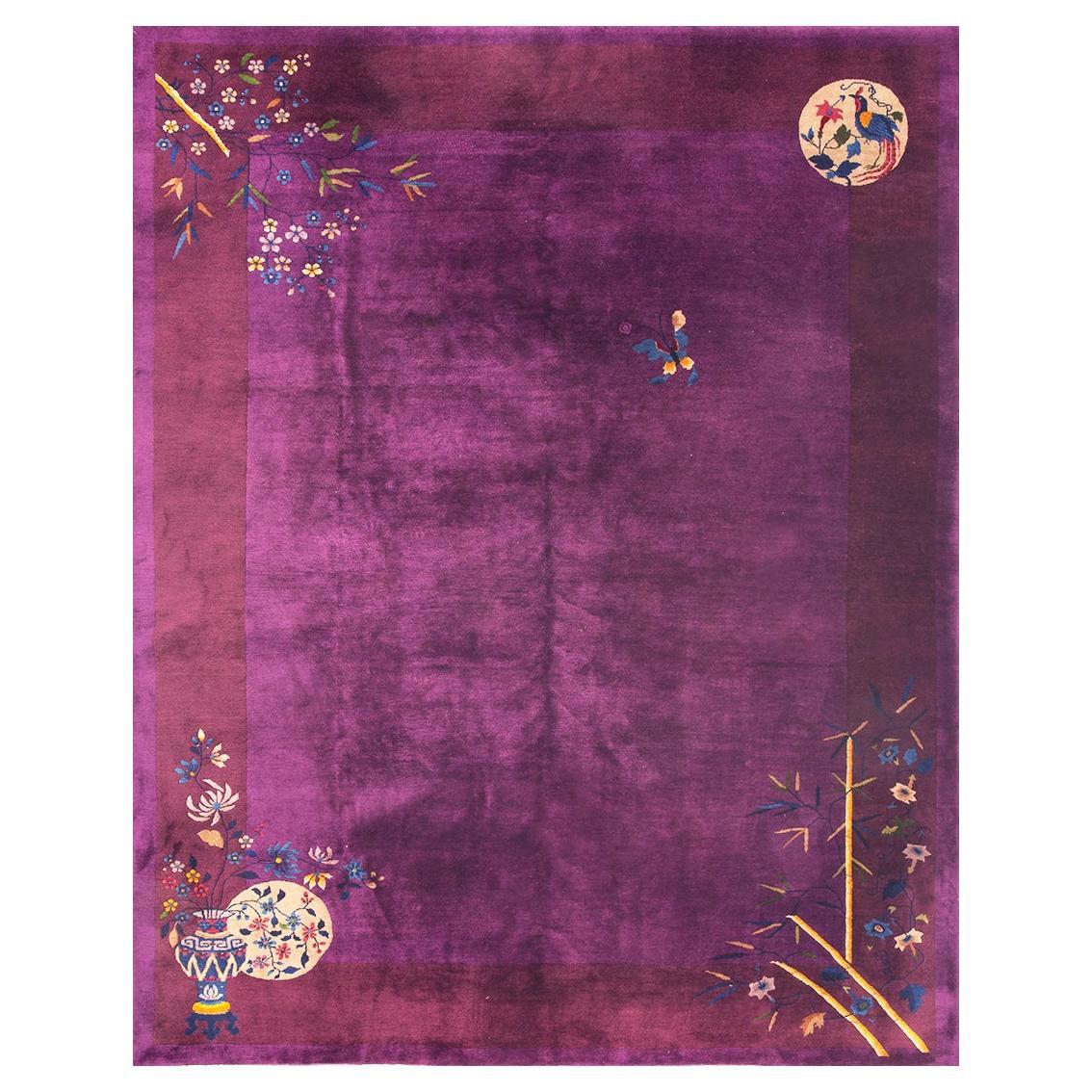 Tappeto cinese Art Deco degli anni '20  8' 10 "x11' 6"