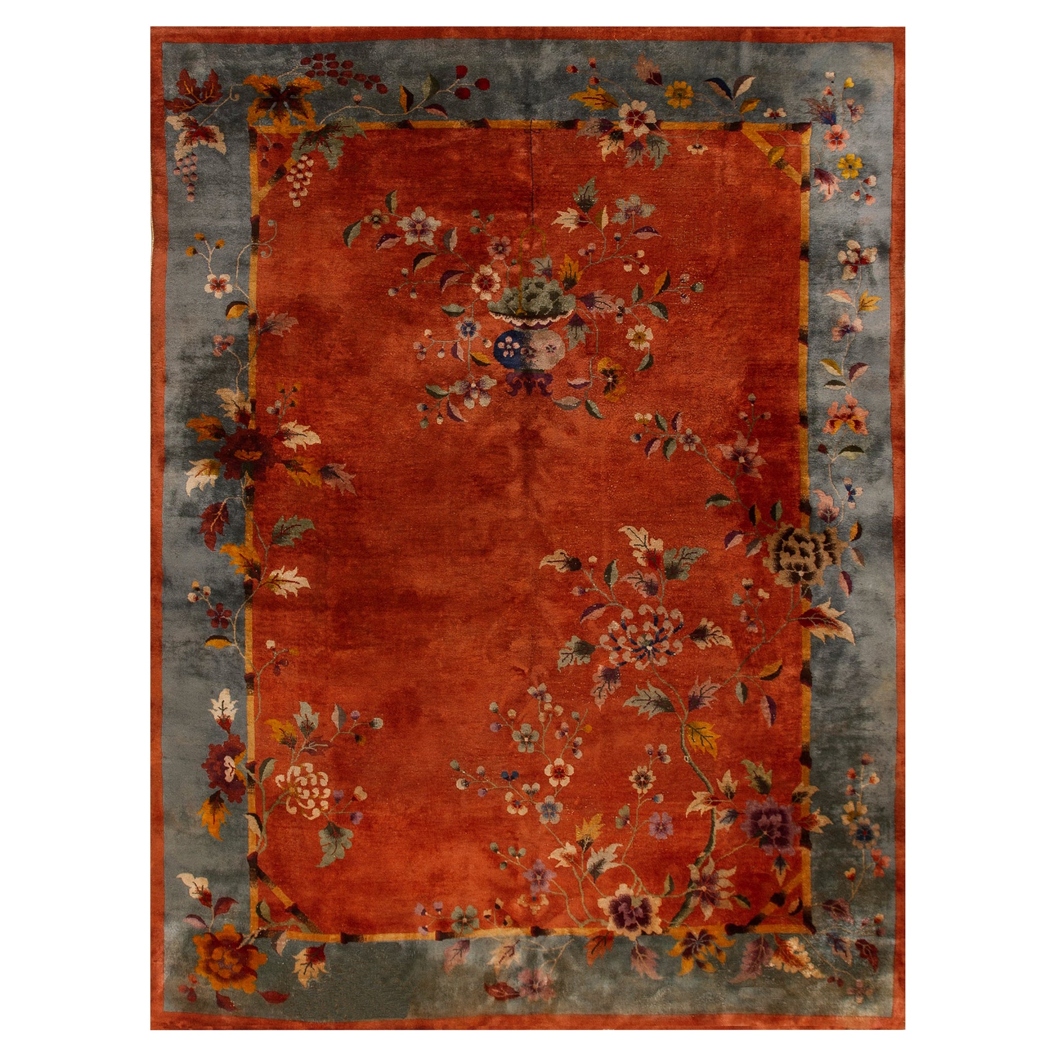 1920s Chinese Art Deco Carpet ( 8' 9" x 11' 3" - 266 x 342 cm) For Sale