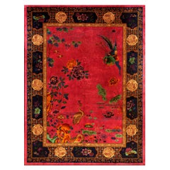 1920s Chinese Art Deco Carpet ( 8' 9" x 11' 8" - 266x 355 cm )