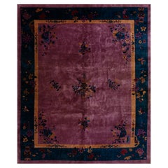 Tapis Art Déco chinois des années 1920 (32,45 x 295 cm)