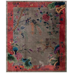 1920s Chinese Art Deco Carpet ( 8
 x 9
9" - 245 x 298 )