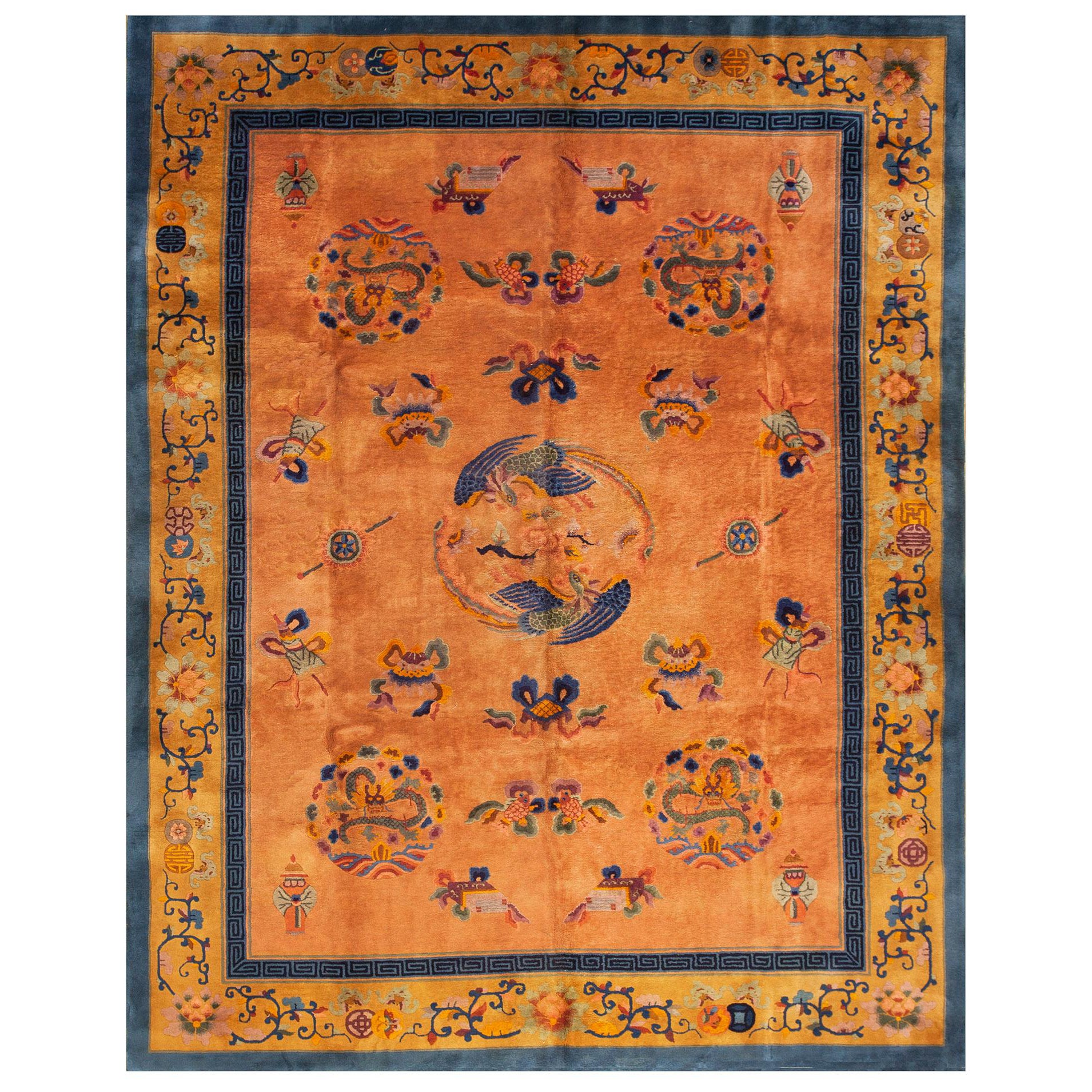 Tapis Art Déco chinois des années 1920 (32 x 348 cm)