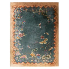 Tapis Art Déco chinois des années 1920 ( 8''10"" x 11''5"" - 270 x 348 )