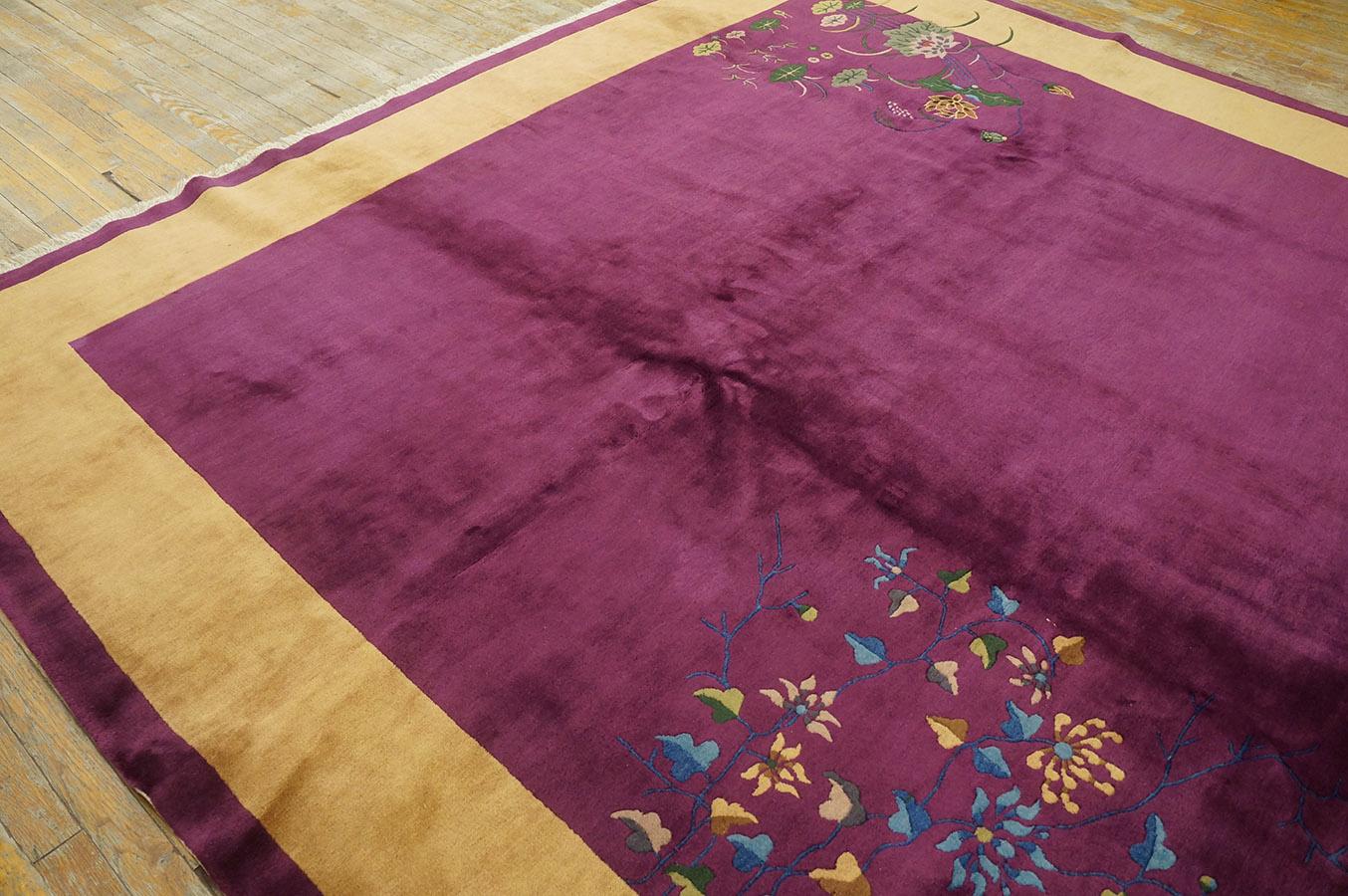 1920s Chinese Art Deco Carpet ( 8'10