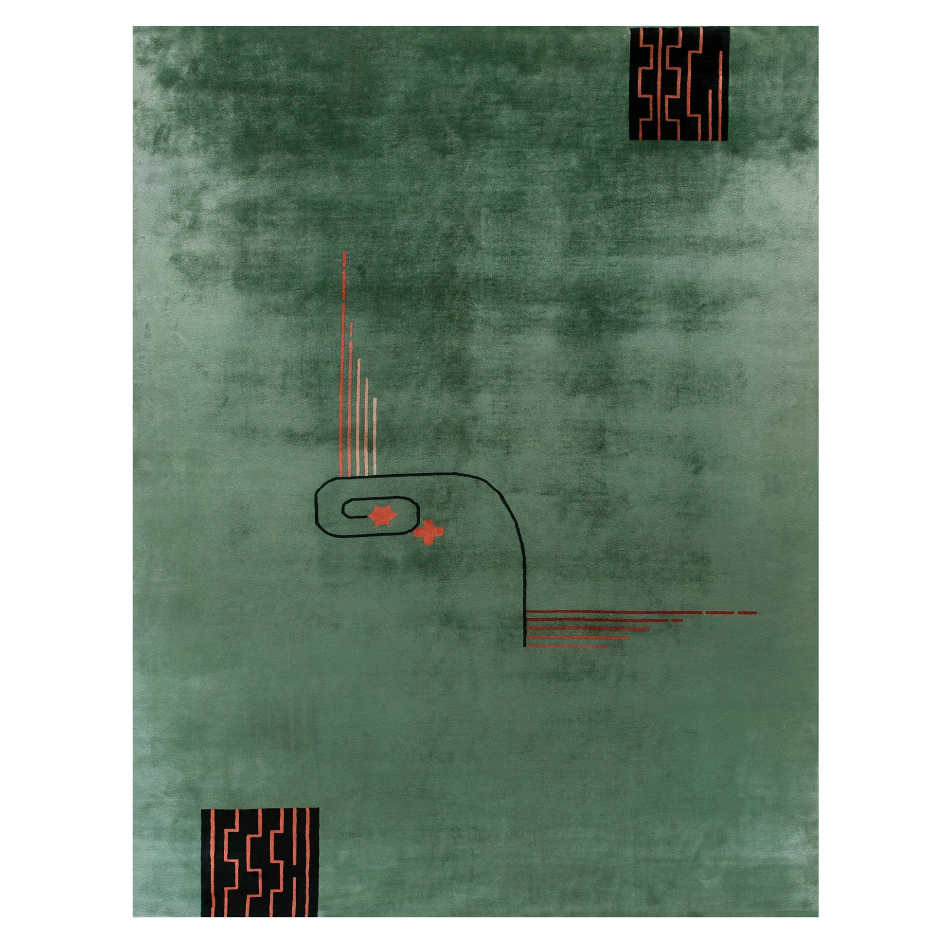 Tappeto Art Deco cinese degli anni '20 ( 8'10'' x 11'7'' - 269 x 353 cm )