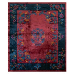 1920s Chinese Art Deco Carpet ( 8'3'' x 9'7'' - 252 x 292 )