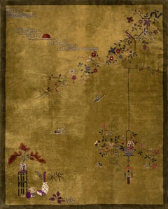 Antique 1920s Chinese Art Deco Carpet ( 8'6" x 11' - 260 x 335 )