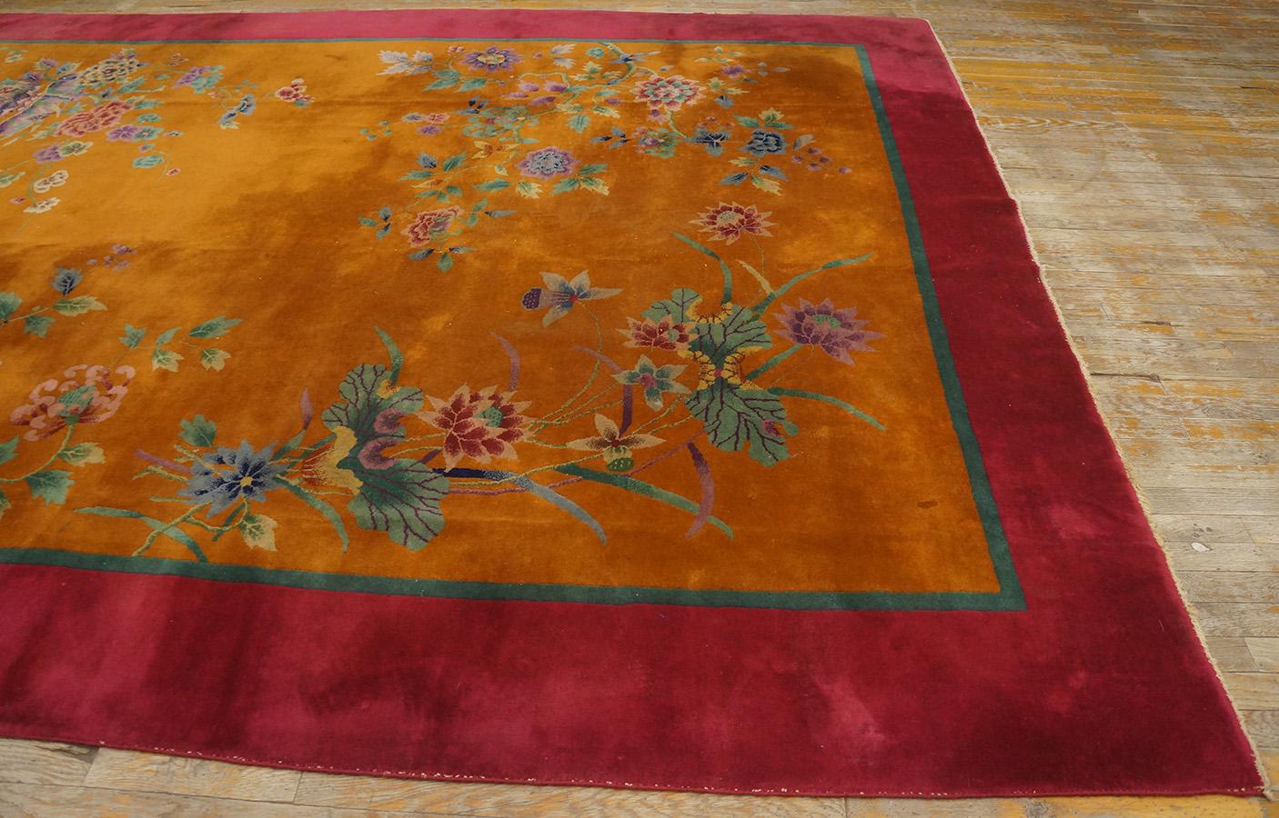 1920s Chinese Art Deco Carpet ( 8'8'' x 11'4'' - 265 x 345 ) For Sale 1