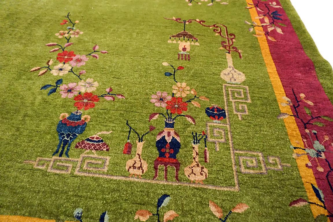 Alfombra Art Decó china de los años 20 ( 8'8