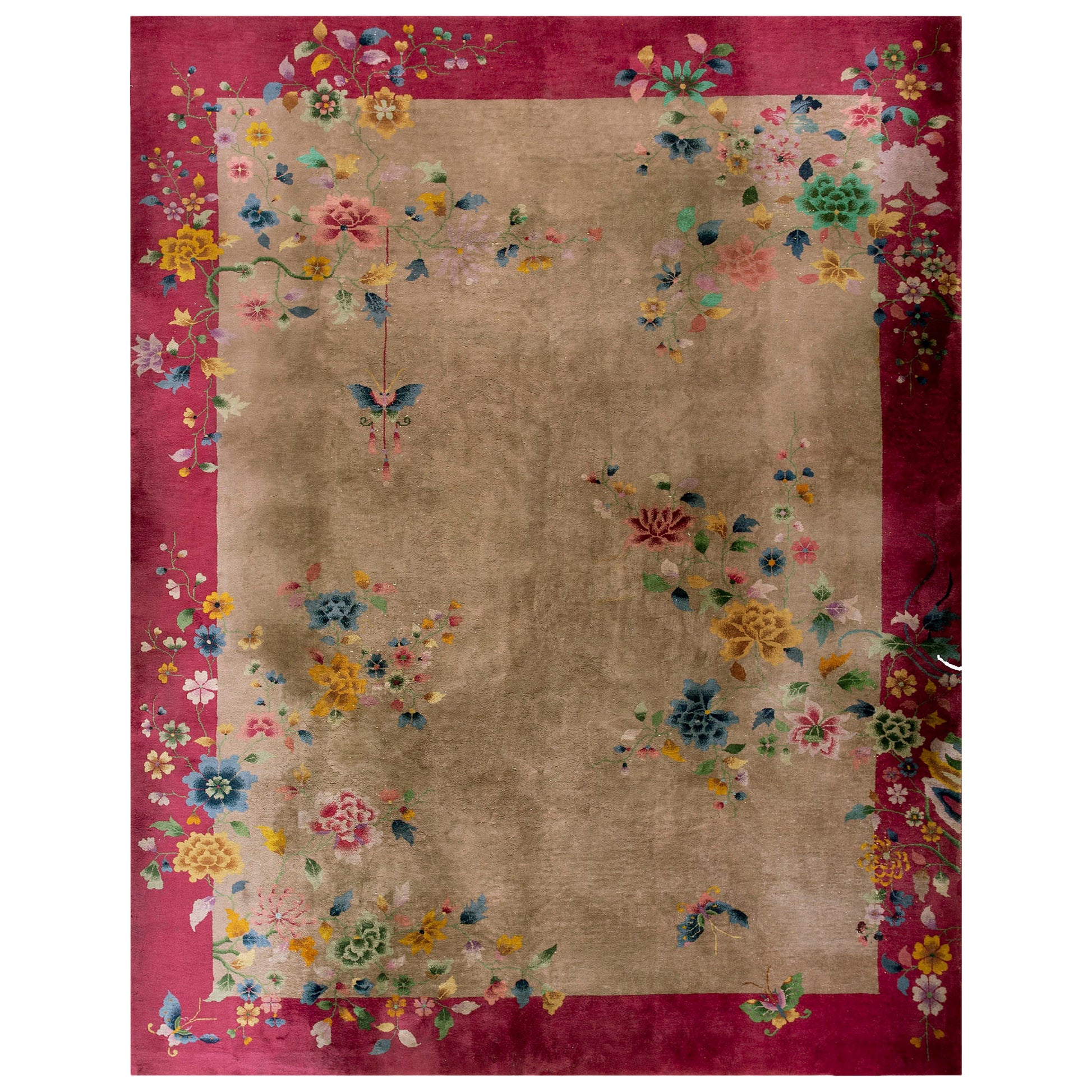 1920s Chinese Art Deco Carpet ( 8'8' 'x 11'6'' - 265 x 350 )