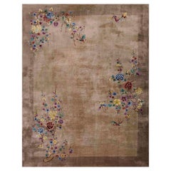 Tapis Art Déco chinois des années 1920  8'9" x 11'6" - 267 x 351 )