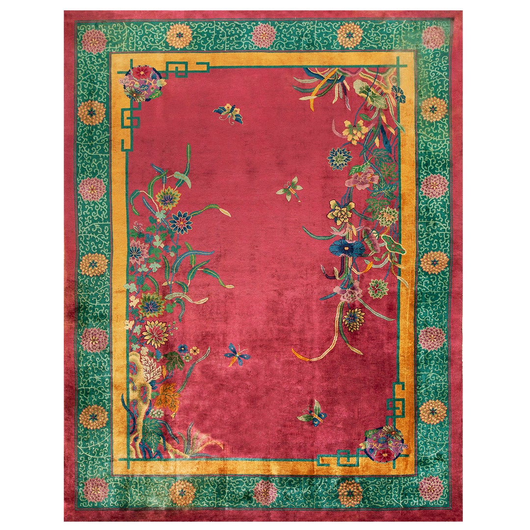 1920s Chinese Art Deco Carpet ( 8'9" x 11'6" - 267 x 351 )