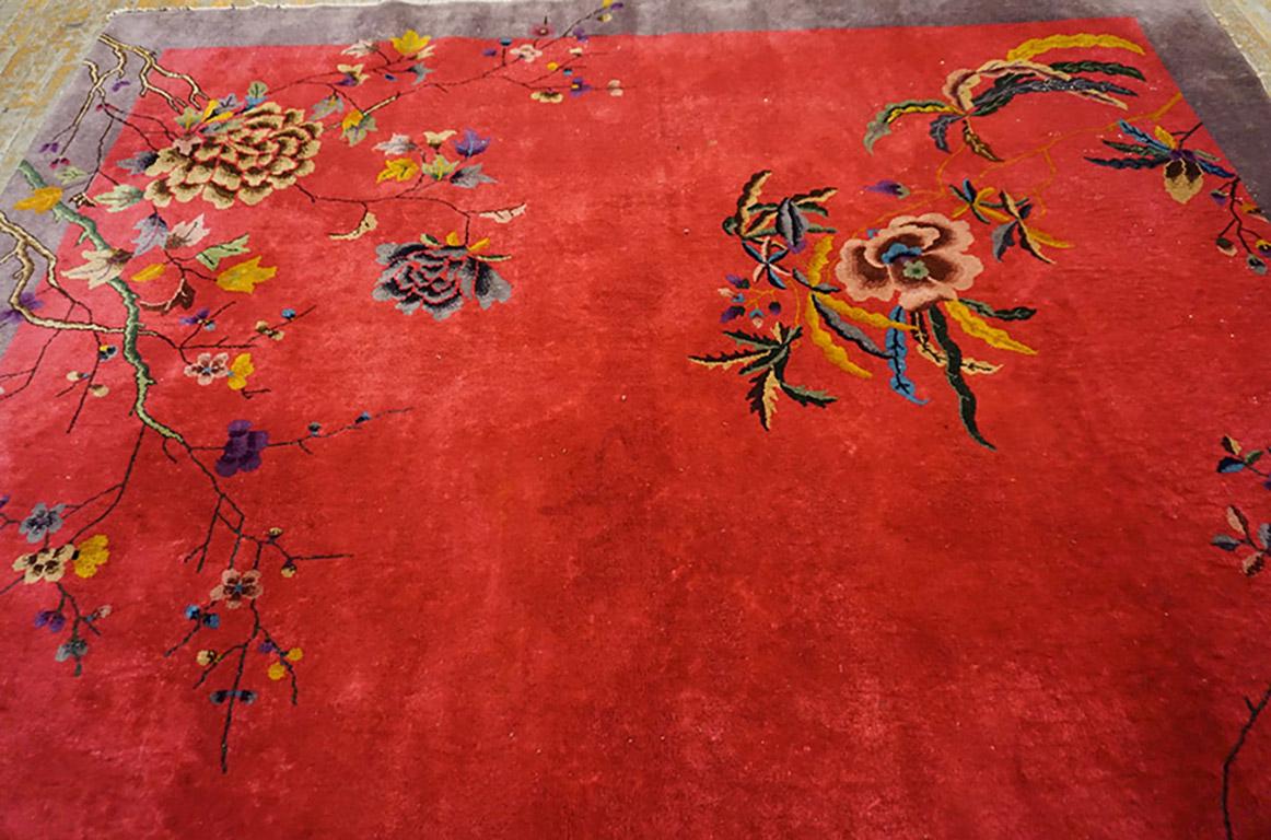 1920s Chinese Art Deco Carpet ( 8'x 9' 10