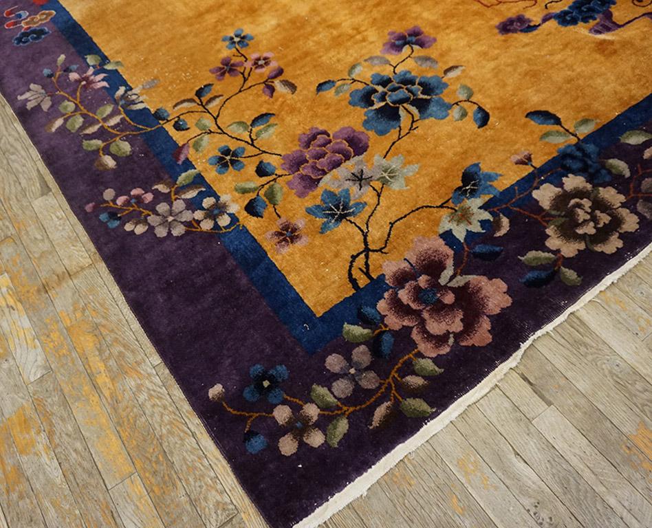 Chinois Tapis chinois Art Déco des années 1920 8'x 9' 7