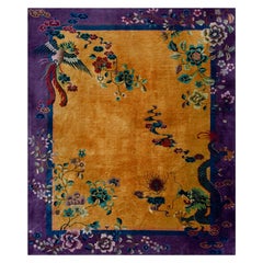 Tappeto Art Deco cinese degli anni '20, 8'x 9'7"
