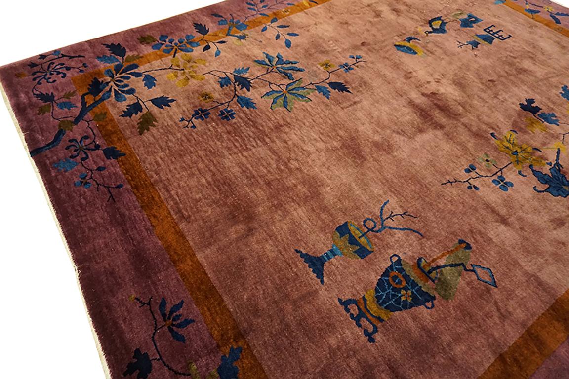 Tapis Art Déco chinois des années 1920 	8'x9' 6