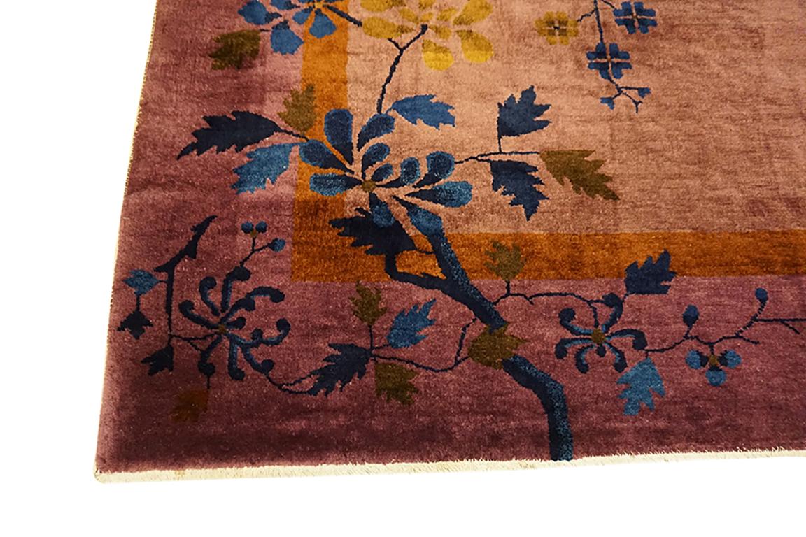 Chinois Tapis Art Déco chinois des années 1920 	8'x9' 6