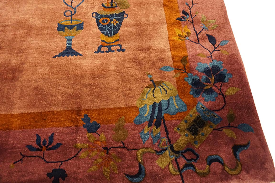 Tapis Art Déco chinois des années 1920 	8'x9' 6