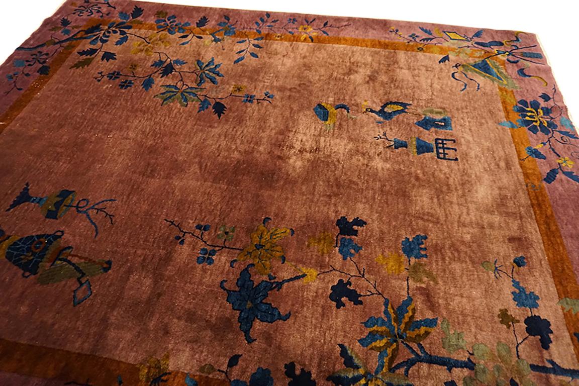 Tapis Art Déco chinois des années 1920 	8'x9' 6