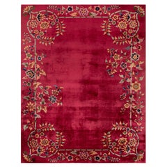 Tapis Art Déco chinois des années 1920 (9' x 11' 4"" - 275 x 345 cm)