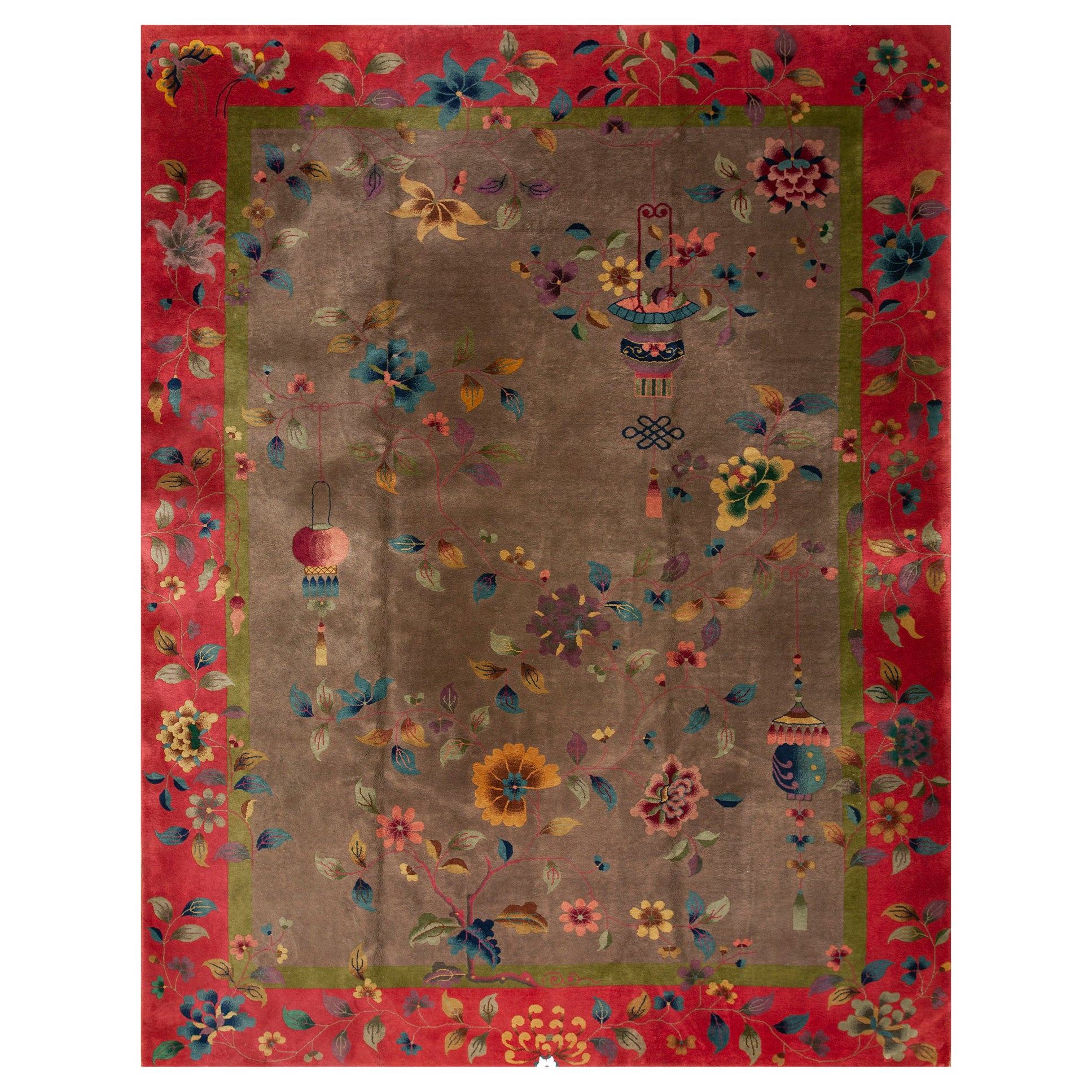 1920s Chinese Art Deco Carpet ( 9'' x 11' 6'' - 275 x 350 cm )
