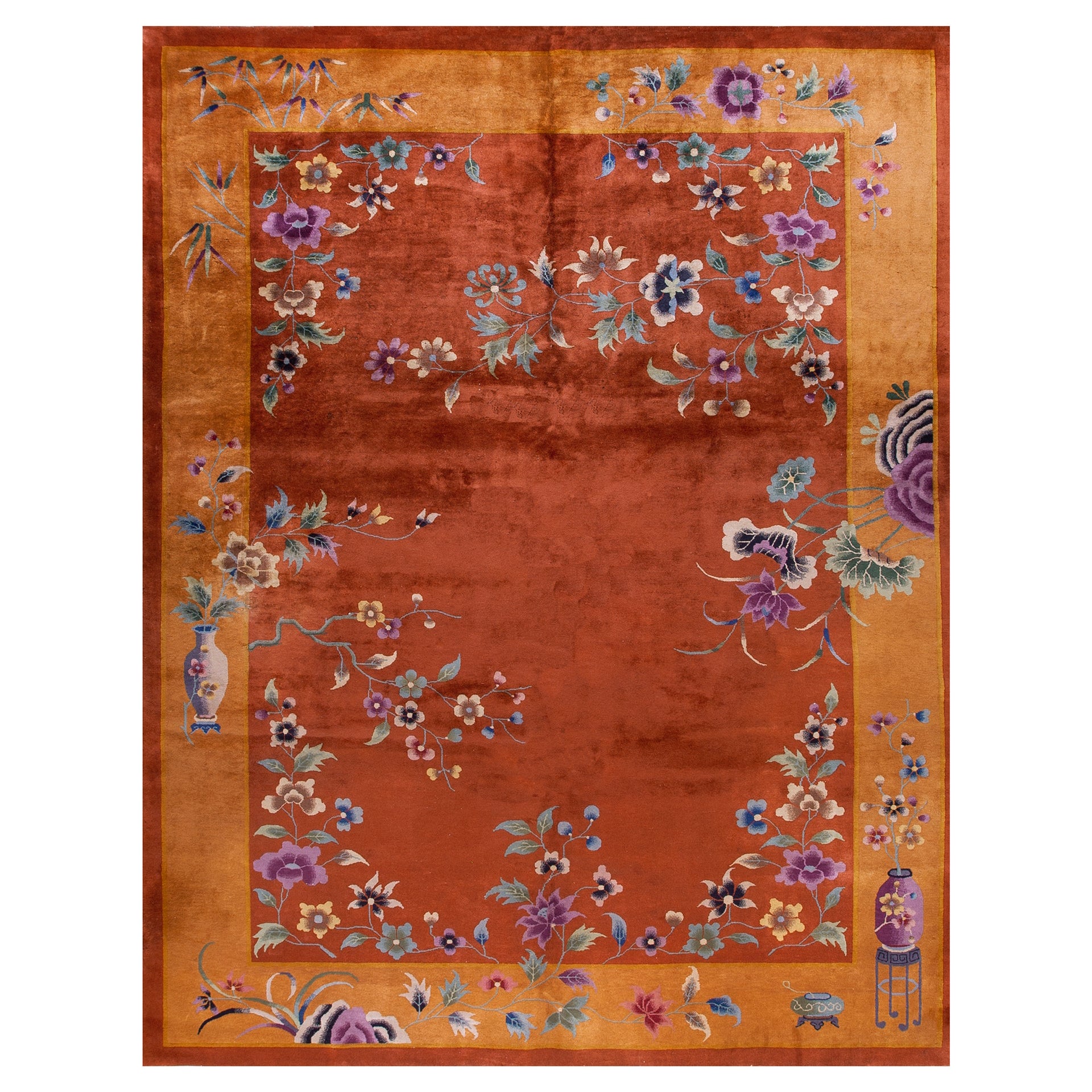 1920s Chinese Art Deco Carpet ( 9' x 11' 6" - 275 x 350 cm )