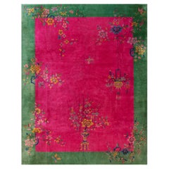 1920s Chinese Art Deco Carpet ( 9' x 11' 6'' - 275 x 350 cm )