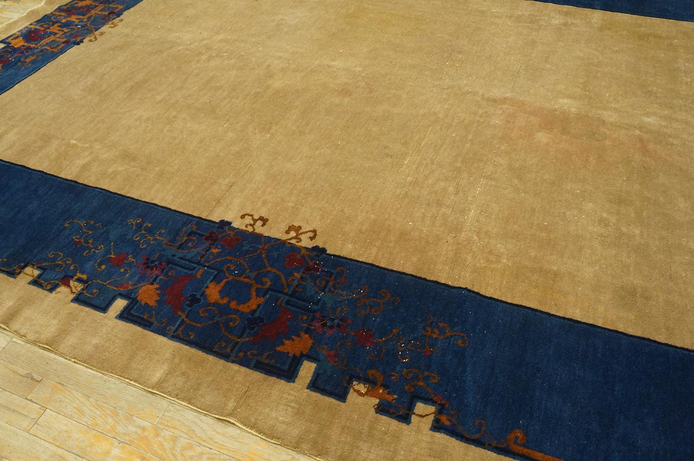 Wool 1920s Chinese Art  Deco Carpet ( 9' x 11' 8