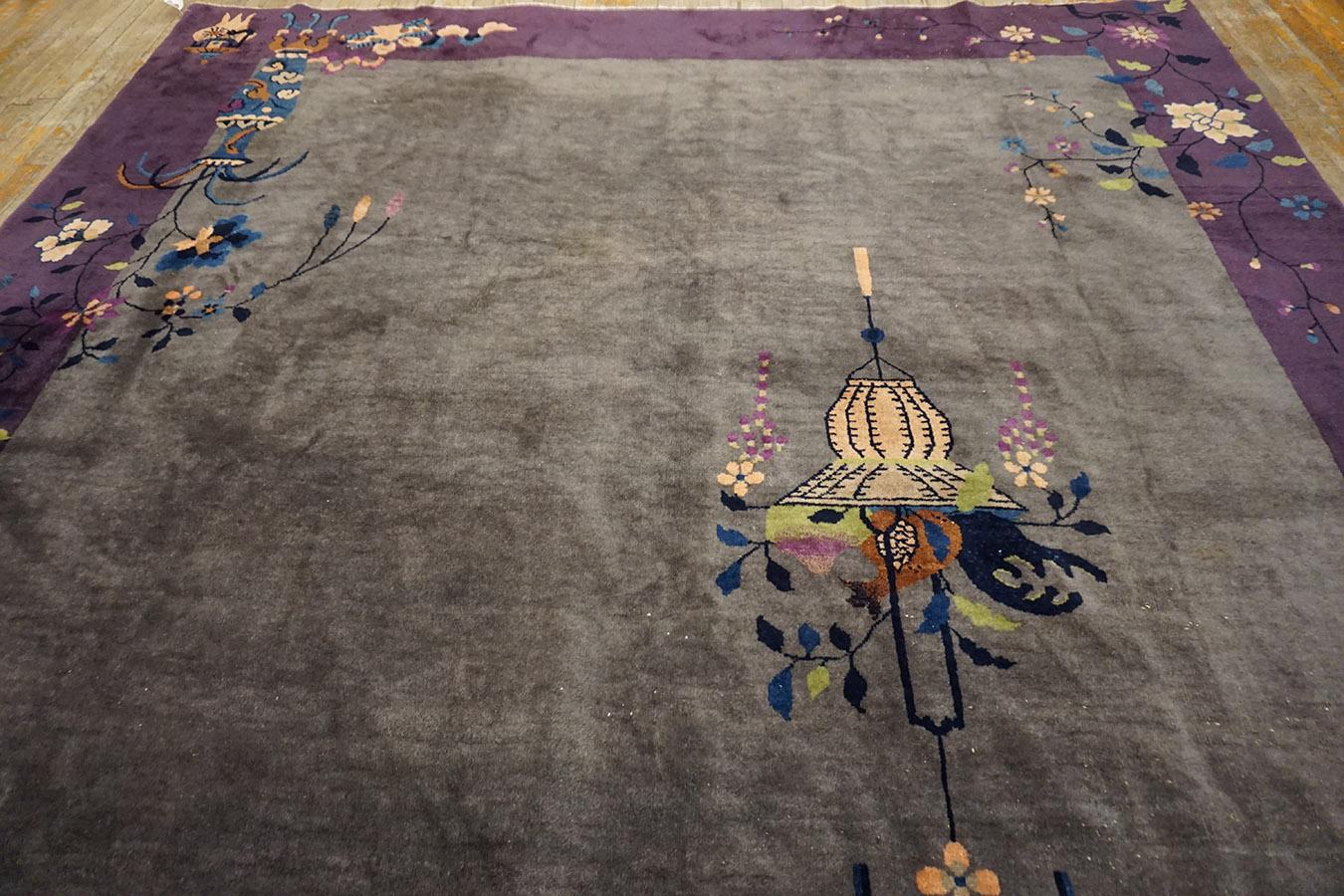 1920s Chinese Art Deco Carpet ( 9' x 11'8