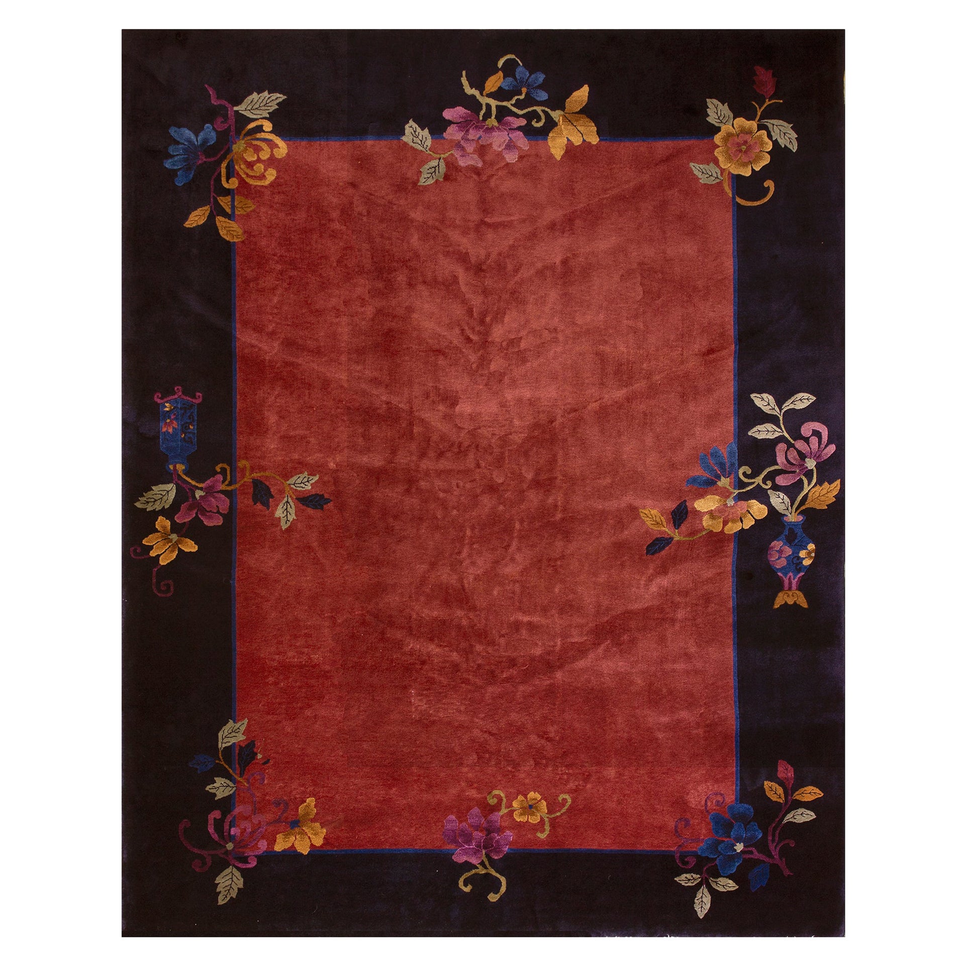 Tappeto Art Deco cinese degli anni '20 ( 9' x 11'3" - 274 x 343 )