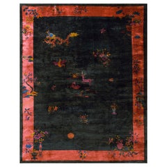 Tapis chinois Art Déco des années 1920 ( 9' x 11'6" - 275 x 350 )