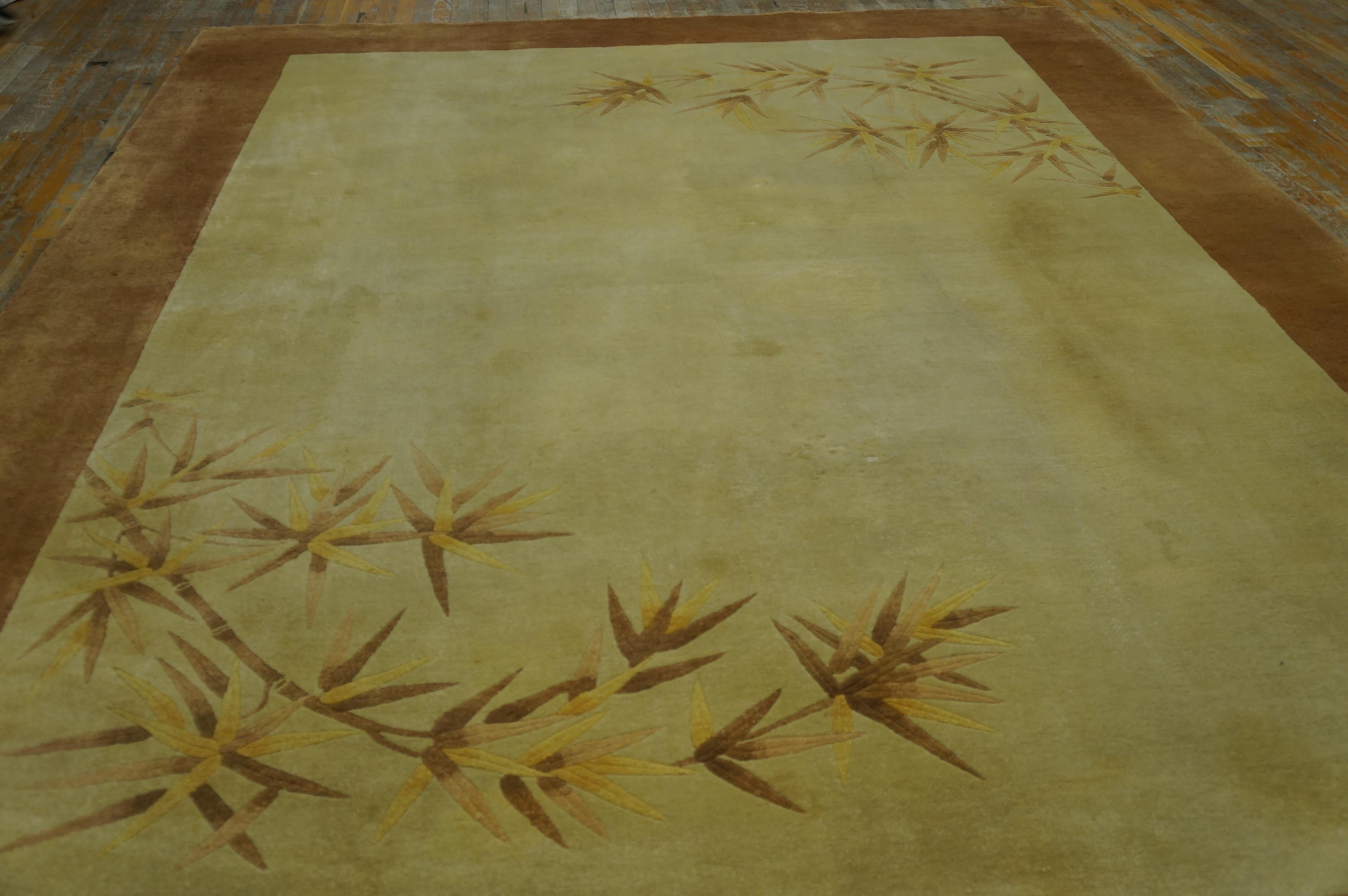 Tapis chinois Art Déco des années 1920 ( 9' x 11'6