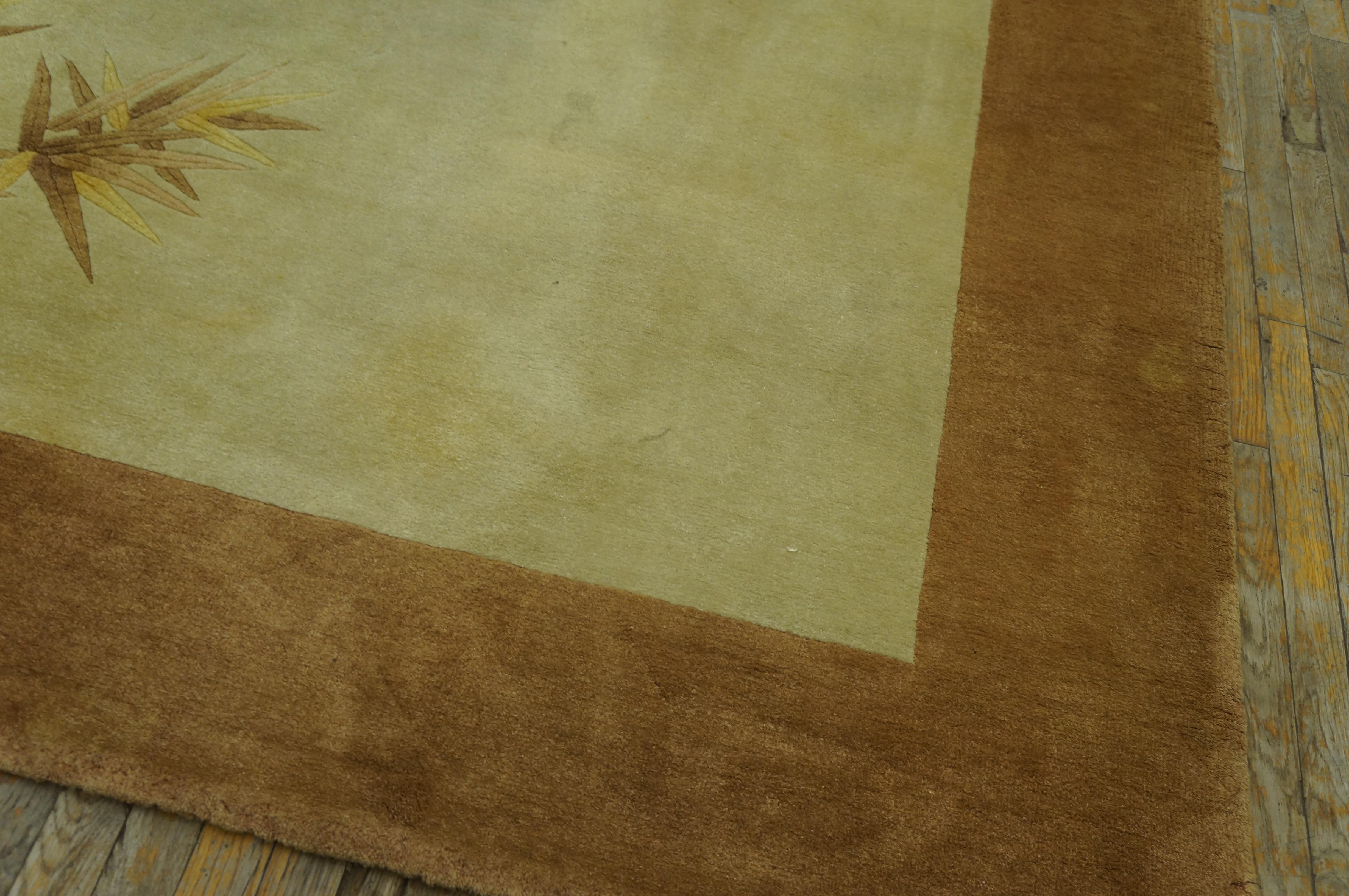 Début du 20ème siècle Tapis chinois Art Déco des années 1920 ( 9' x 11'6