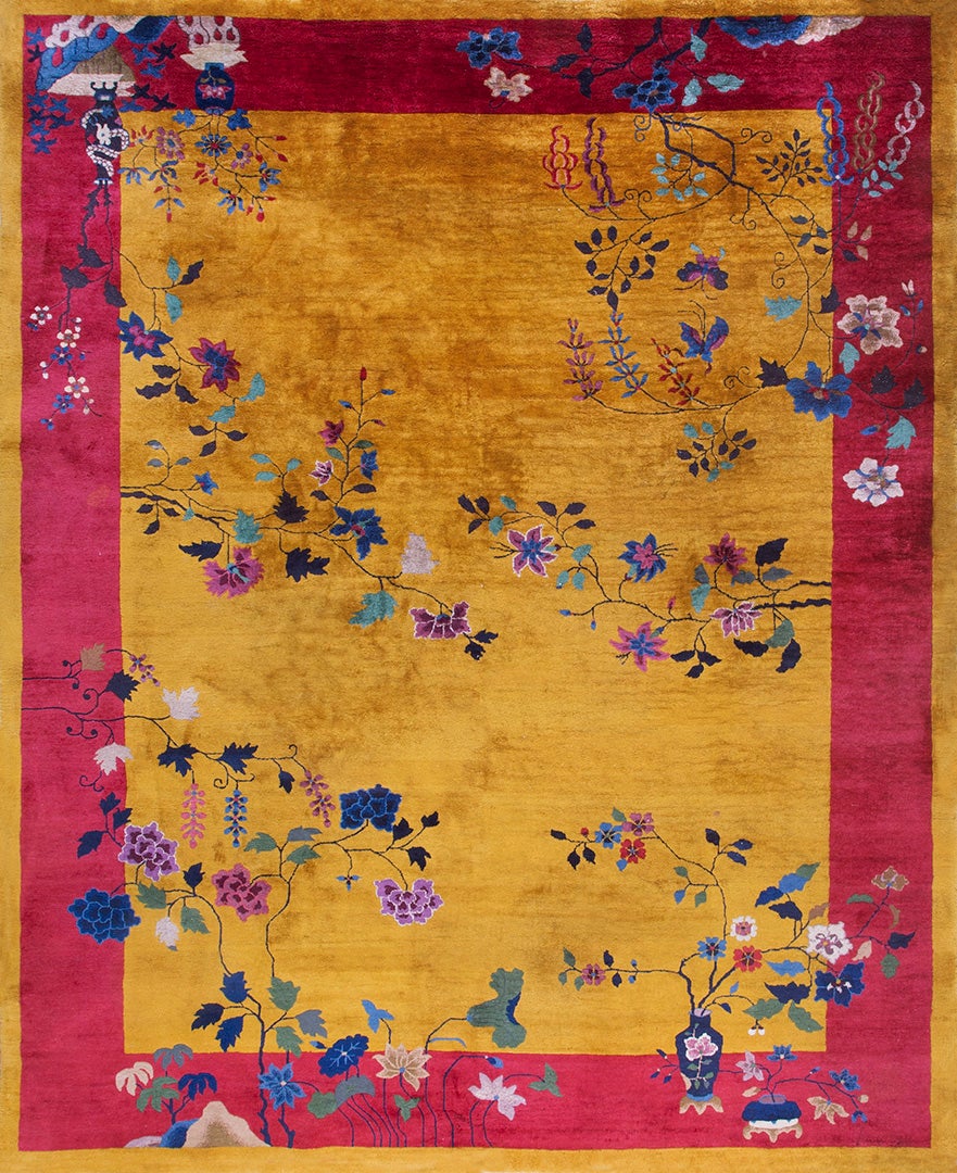 1920s Chinese Art Deco Carpet ( 9' x 11'6" x 274 x 351 )