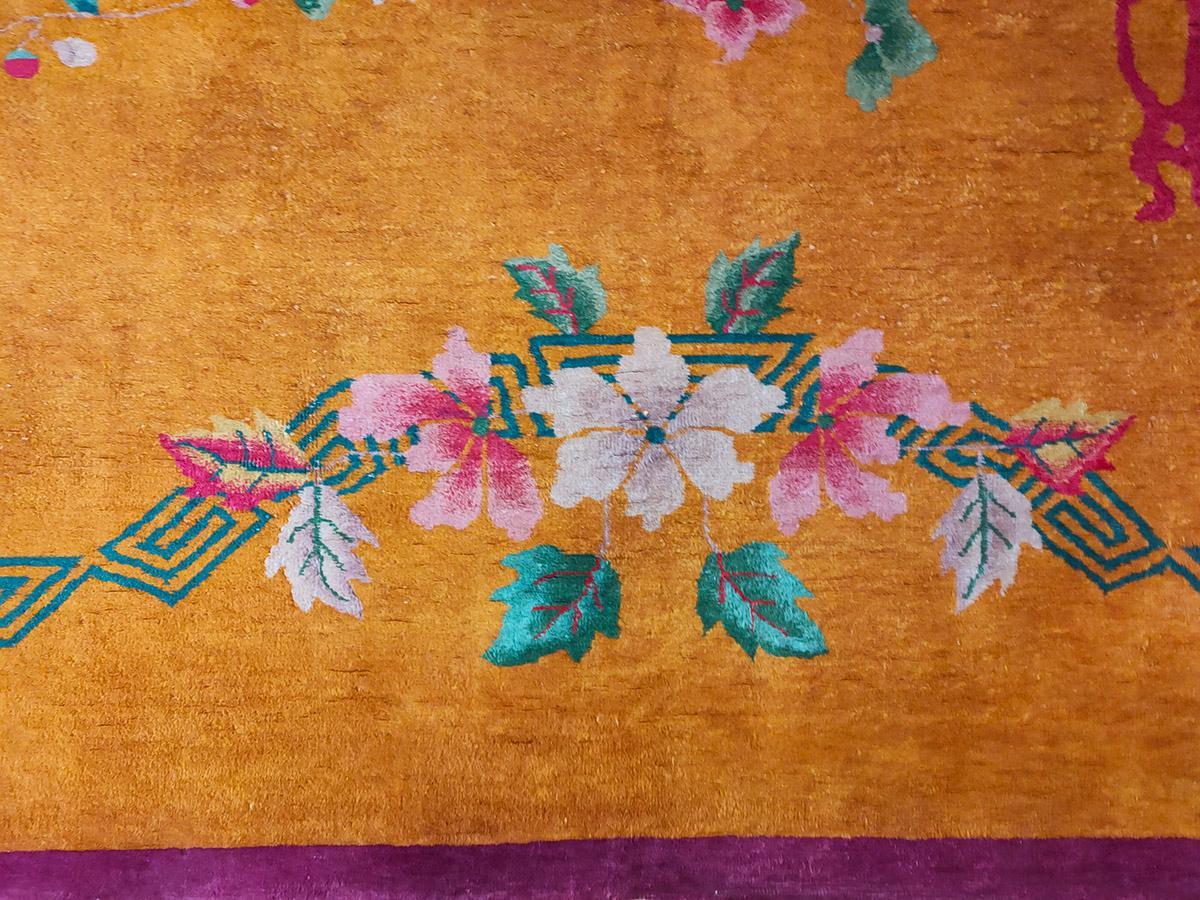 1920er Jahre Chinesischer Art Deco Teppich ( 9' x 11'8