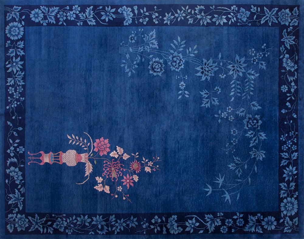 Inizio XX secolo Tappeto Art Deco cinese degli anni '20 ( 9' X 11'8