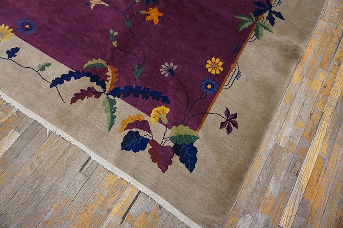 Tapis chinois Art Déco des années 1920 ( 9' x 11'8