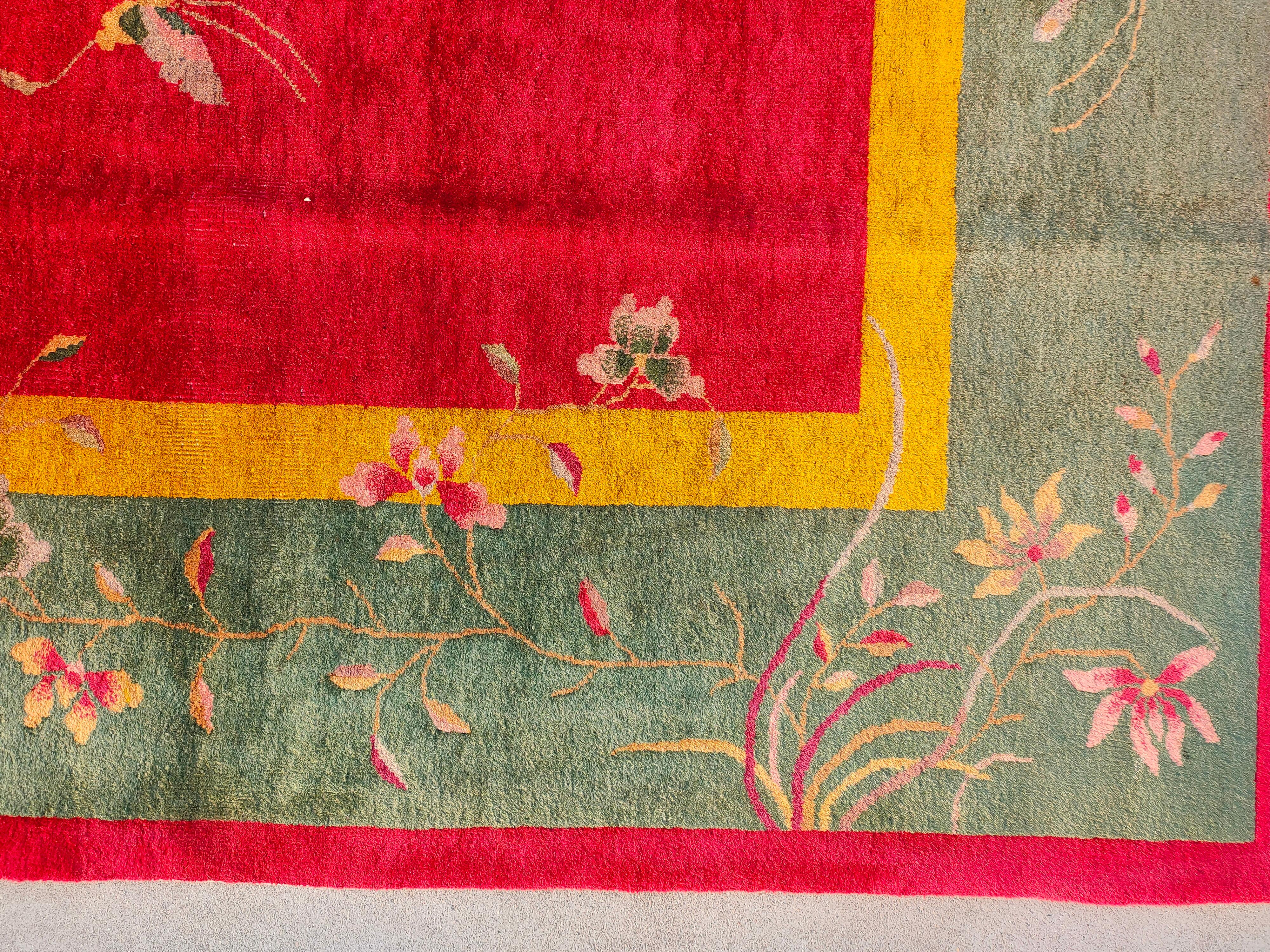 1920s Chinese Art Deco Carpet ( 9' x 11'8