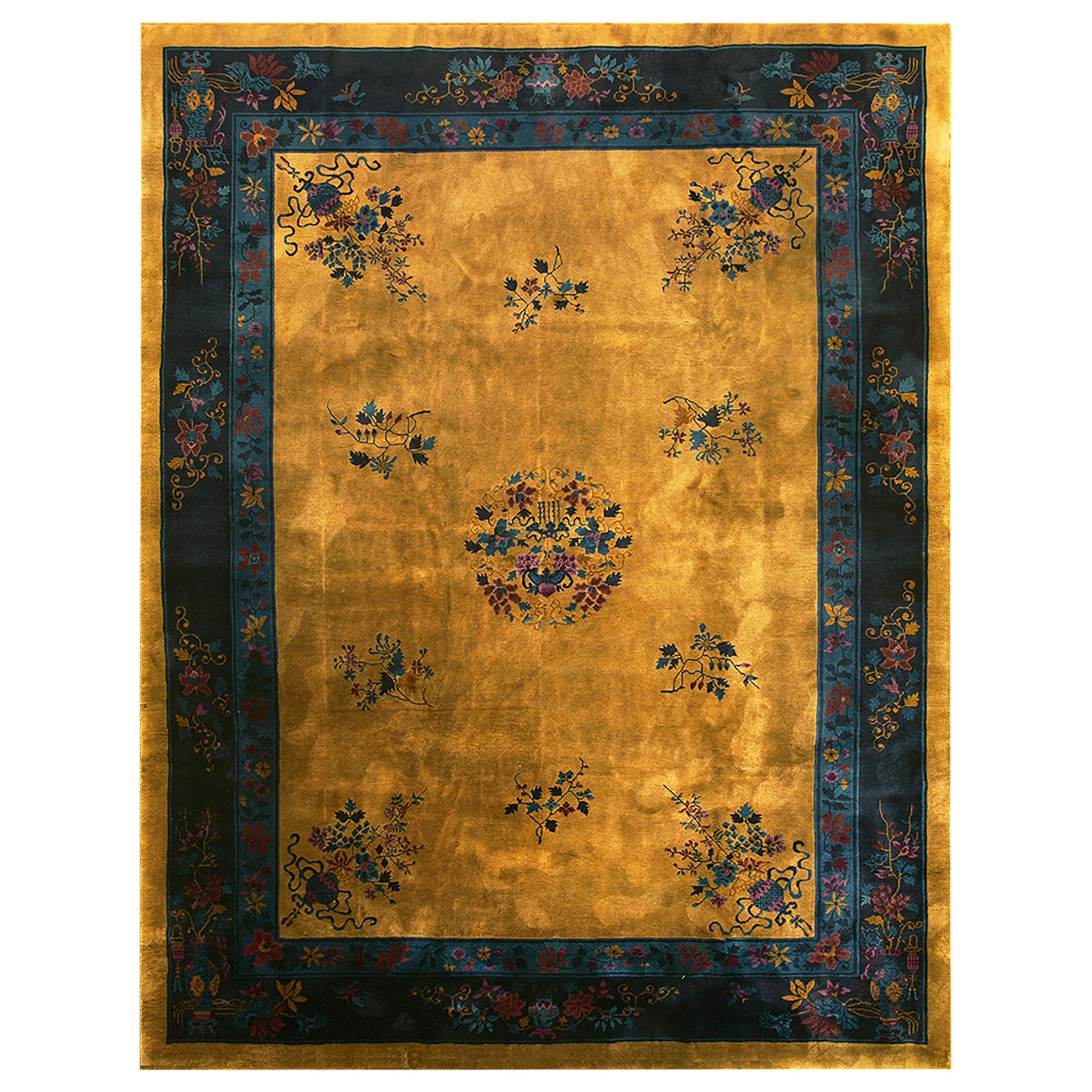 1920s Chinese Art Deco Carpet ( 9' x 11'8" - 275 x 355 )