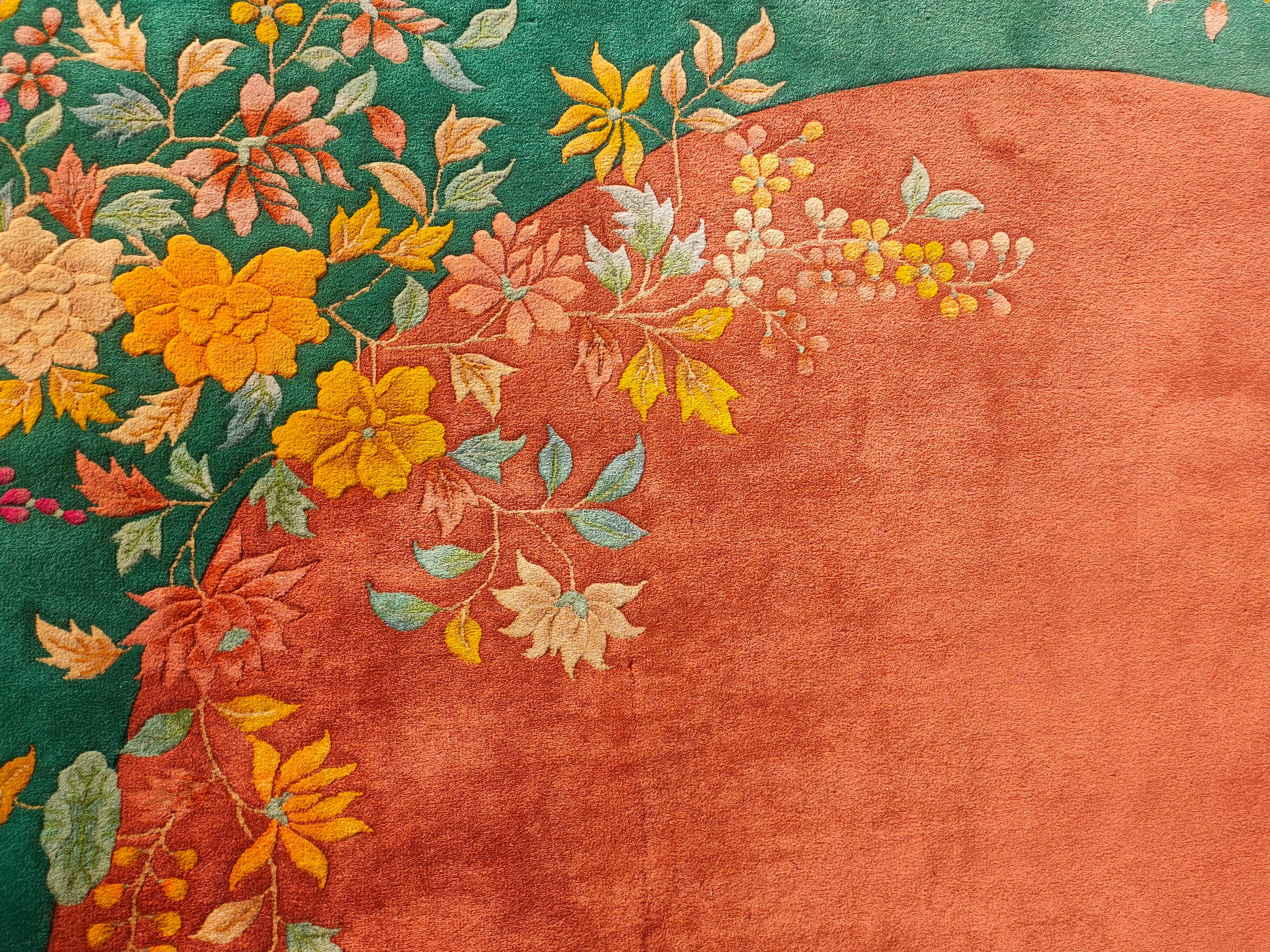 1920s Chinese Art Deco Carpet ( 9' x 11'9