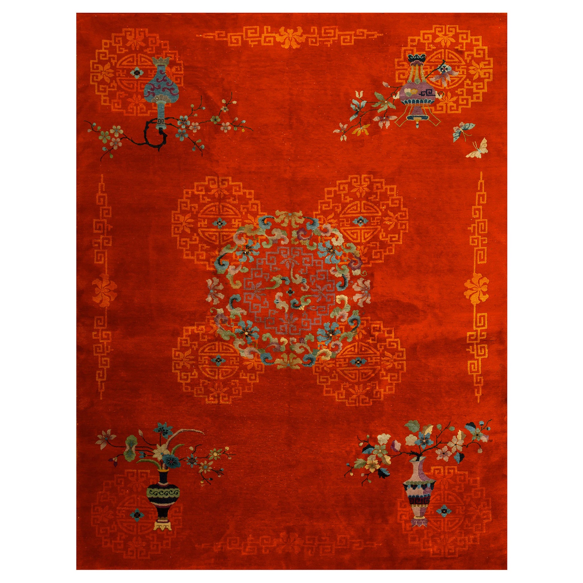 Tapis Art déco chinois des années 1920 (  9' x 12' - 275 x 365 cm
