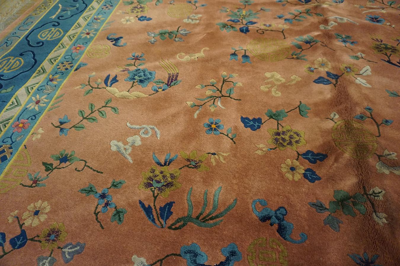 1920s Chinese Art Deco Carpet 9' x 12' For Sale 6